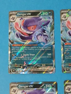 Pokemon Temporal Forces Gengar ex 104/162 Ultra Rare x4 - Image 4