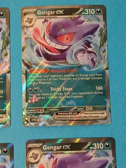 Pokemon Temporal Forces Gengar ex 104/162 Ultra Rare x4 - Image 5