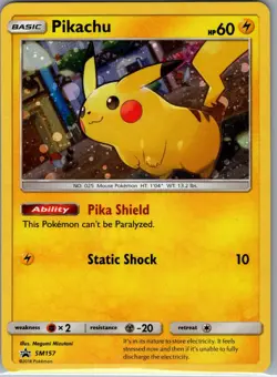 Pikachu SM157 Holo SM Promos - Pokemon Card - NM - Image 1