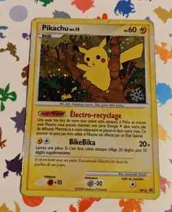 Pokemon TCG Pikachu DP16 Countdown Calendar Snowflake Stamp *French* Promo 2008 - Image 4