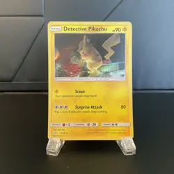 Detective Pikachu 10/18 - Detective Pikachu - Holo Rare Pokemon Card - Image 1
