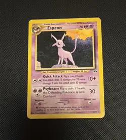 Carta Pokemon Espeon 20/75 Neo Discovery Eng - Vintage - LP - Image 1
