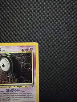 Carta Pokemon Unown A Holo 14/75 Neo Discovery Eng - Vintage - GD/Exc - Image 4