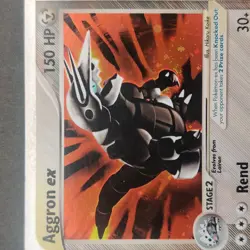 Pokemon TCG Karte - Aggron EX 95/100 Holo Rare Near Mint/Mint Englisch - Image 3