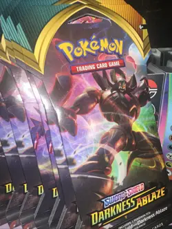 Pokemon Sword and Shield Darkness Ablaze Sleeved Booster Pack - Image 1