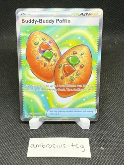 Buddy-Buddy Puffin 167/132 Mega Evolution Full Art Trainer Pokemon TCG MINT - Image 1
