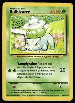 Carte Pokemon Bulbizarre 44/102 ED2 Set De Base Edition 2 Wizards - Image 1