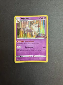 Wyrdeer SWSH206 Prerelease Astral Radiance Stamped Promo Pokemon Card NM/LP - Image 3