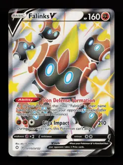 Falinks V SV115/SV122 Shiny Holo Rare Shining Fates: Shiny Vault Pokemon Card - Image 1
