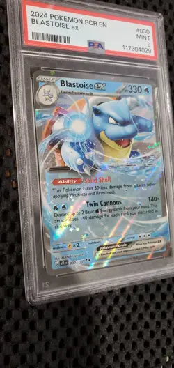 BLASTOISE EX #30 - 2024 POKEMON SCR EN-STELLAR CROWN - PSA 9 - MINT - Image 3
