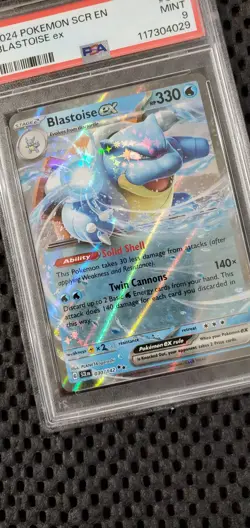 BLASTOISE EX #30 - 2024 POKEMON SCR EN-STELLAR CROWN - PSA 9 - MINT - Image 4