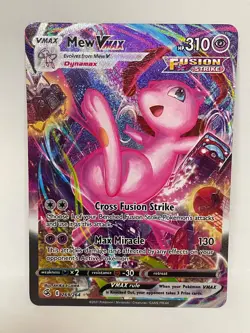 Mew VMAX Alternate Art Pokemon TCG Fusion Strike 269/284 Secret Rare - Image 1