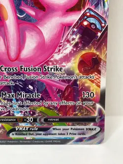 Mew VMAX Alternate Art Pokemon TCG Fusion Strike 269/284 Secret Rare - Image 4
