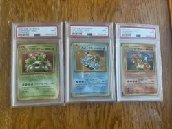 Pokemon CD Promo Sequential PSA 9 Set Charizard, Blastoise, & Venusaur 🔥 🔥 🔥 - Image 1