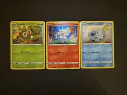 Pokemon TCG SWSH Grookey 010/202 Scorbunny 030/202 Sobble 054/202 Cosmos Holo - Image 1