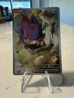 Pokemon TCG N's Zorua 189 Sv: Scarlet & Violet Black Star Promo 189 Full Art NM - Image 1