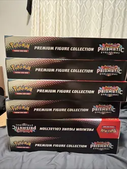 POKEMON TCG Prismatic Evolutions Premium Figure Collection Sealed Lot of 6 - Image 1