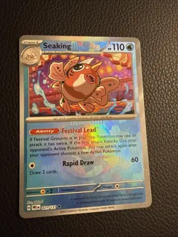 Pokemon TCG Master Ball Pattern Seaking 021/131 Prismatic Evolutions NM Card - Image 1