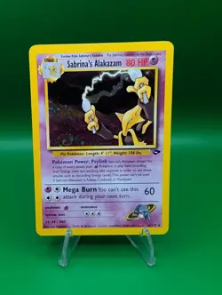 Sabrina's Alakazam 16/132 Gym Challenge Holo Rare Pokemon TCG - Image 1