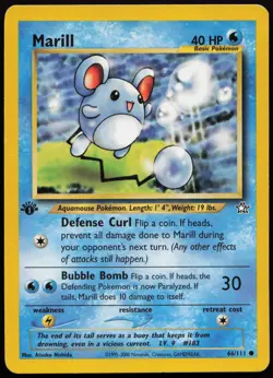 Marill [1st Edition] #66 Neo Genesis Pokemon Card - Image 1