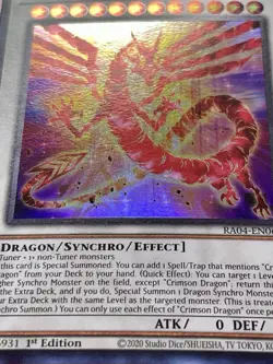 Crimson Dragon + Synchro Rumble + Snake-Eyes Vengeance Dragon | YuGiOh! - Image 2
