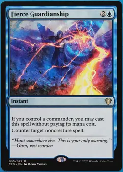 Fierce Guardianship Commander 2020: Ikoria MINT Blue Rare CARD (508357) ABUGames - Image 1