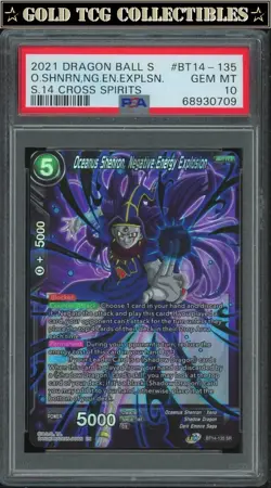 PSA 10 ⭐ Oceanus Shenron SR Cross Spirits Card DBS DBZ Z Heroes - Image 1