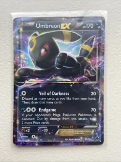 Umbreon EX 55/124 Ultra Rare XY - Fates Collide Pokemon Card - Image 1