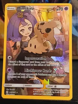 Mimikyu (Secret) 245/236 Sm-Cosmic Eclipse Pokemon Card - Image 2