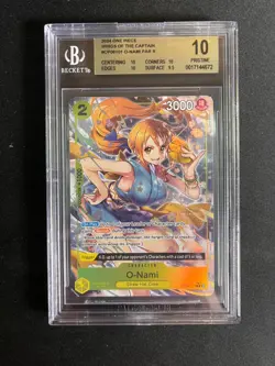One Piece Card Game Wings Of The Captain - Alt O-Nami OP06-101 R BGS 10 Pristine - Image 1