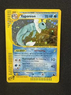 Vaporeon Skyridge Rare Holo H31/144 Pokemon Card 2003 HP - Image 5