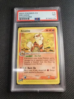 Arcanine 15/100 EX Sandstorm - PSA 7 - 61942726 - Graded Card - Image 1