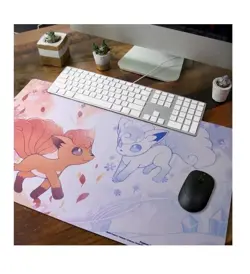 Pokemon Center Exclusive TCG Card Game Vulpix Seasons Playmat NEW - Image 1