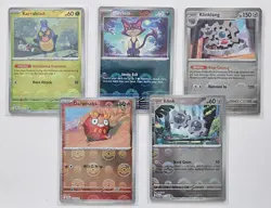 Pokemon Black Bolt Poke Ball Reverse Holo Lot of 5 Cards NM - Image 1