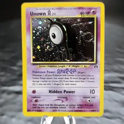 Unown A Holo Foil 14/75 Neo Discovery Pokemon Card WOTC NM Unlimited Vintage - Image 1