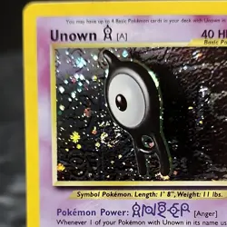 Unown A Holo Foil 14/75 Neo Discovery Pokemon Card WOTC NM Unlimited Vintage - Image 2