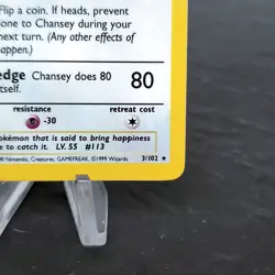 Chansey 3/102 Base Set Holo Rare Unlimited Pokemon TCG Card 1999 WOTC NM ? - Image 5