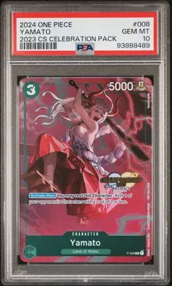 Yamato P-008 ALT ART PSA 10 English 2023 Celebration Pack One Piece Card Game - Image 1