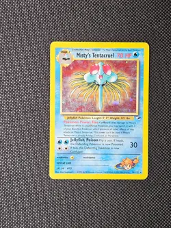 Pokemon TCG Misty's Tentacruel 10/132 Gym Heros Holo Rare Vintage Card - Image 1