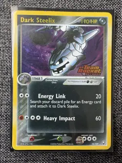Dark Steelix 10/109 STAMPED EX Team Rocket Returns SWIRL Near Mint Pokemon Card - Image 1