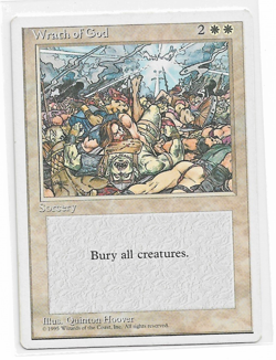 Magic the Gathering ~ MTG ~ 1x Wrath of God ~ Fourth Edition ~ 4Ed ~ M/NM - Image 1