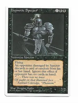 Magic the Gathering ~ MTG ~ 1x Hypnotic Specter ~ Fourth Edition ~ 4Ed ~ M/NM - Image 1