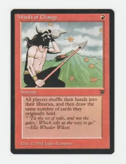 Magic the Gathering ~ MTG ~ 1x Winds of Change ~ Legends ~ M/NM - Image 1