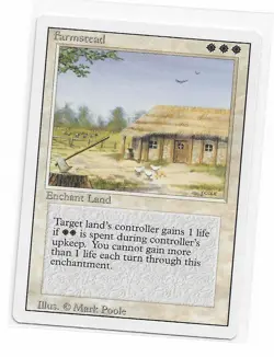 Magic the Gathering ~ MTG ~ 1x Farmstead ~ MP ~ REVISED - Image 1