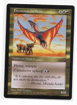 Magic the Gathering ~ MTG ~ 1x Firestorm Hellkite ~ VISIONS ~ M/NM - Image 1
