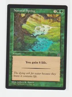 Magic the Gathering ~ MTG ~ 1x Natural Spring ~ PORTAL II ~ M/NM - Image 1
