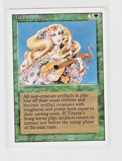 Magic the Gathering ~ MTG ~ 1x Titania's Song ~ LP ~ REVISED - Image 1