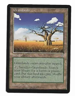 Magic the Gathering ~ MTG ~ 1x Grasslands ~ MIRAGE ~ M/NM - Image 1