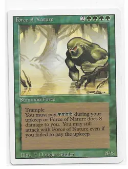 Magic the Gathering ~ MTG ~ 1x Force of Nature ~ 3rd Edition ~ M/NM ~ REVISED - Image 1