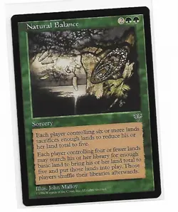 Magic the Gathering ~ MTG ~ 1x Natural Balance ~ MIRAGE ~ M/NM - Image 1